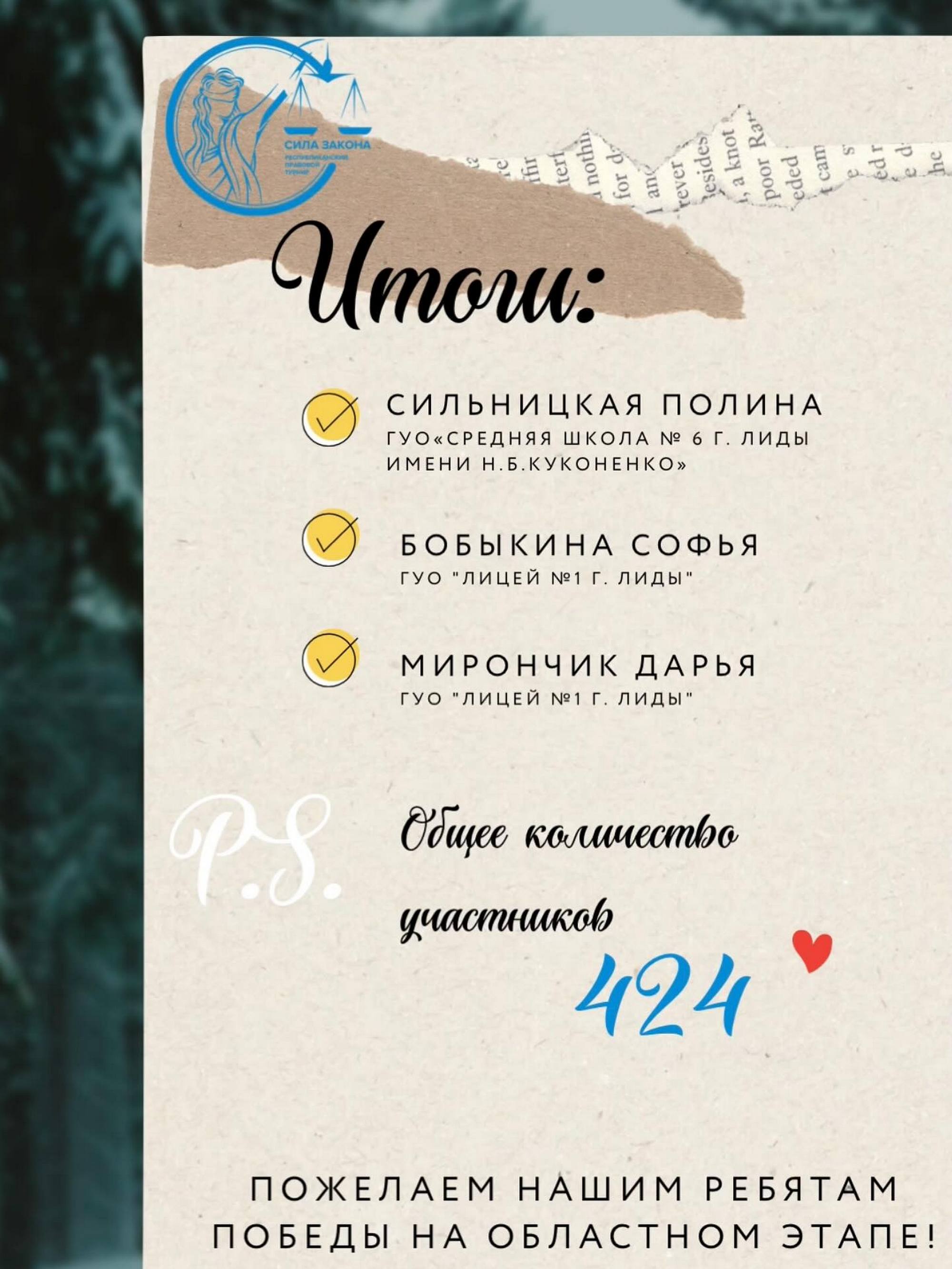 Источник фото: архив лицея №1 г. Лиды Источник фото: архив лицея №1 г. Лиды