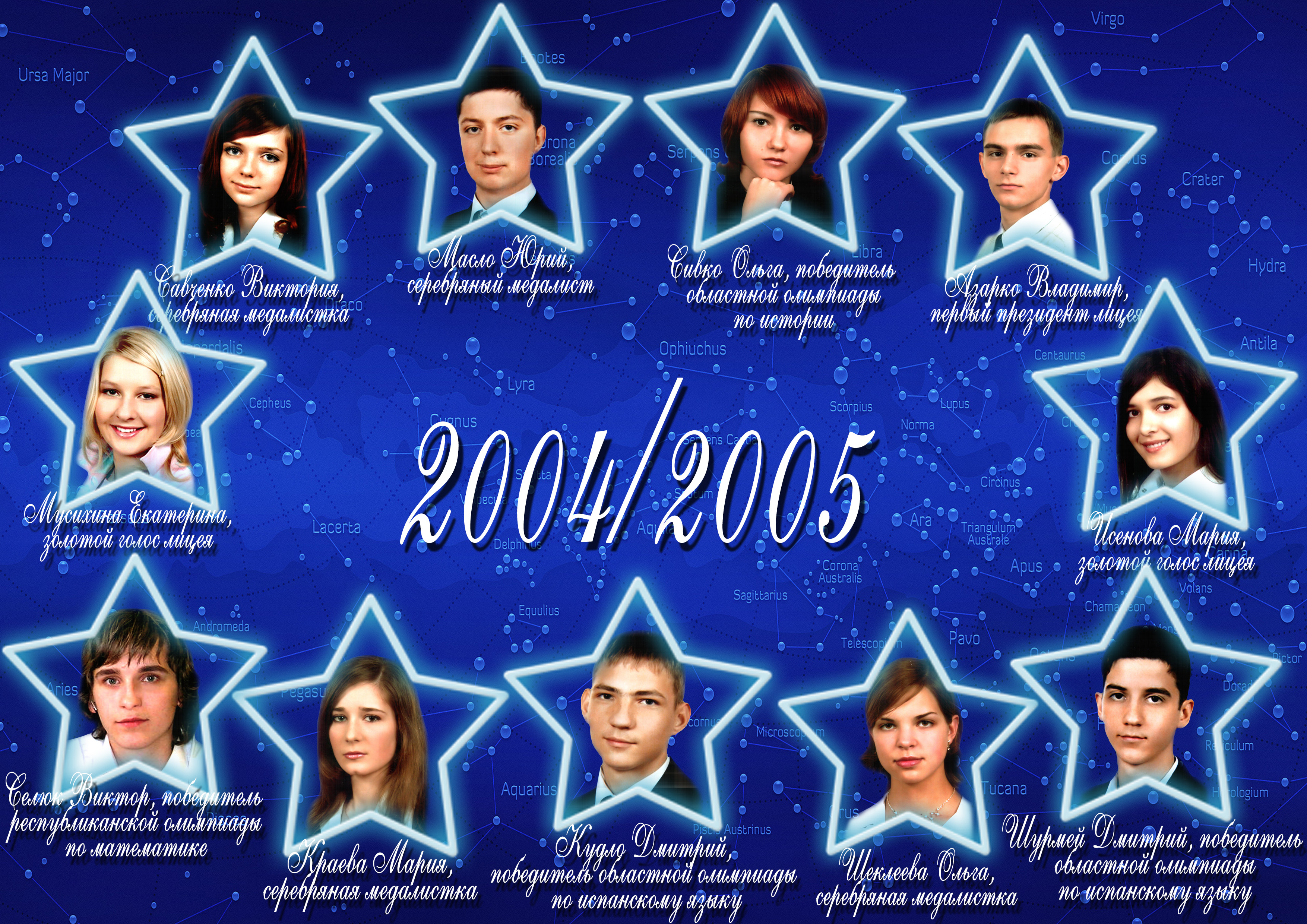 Созвездие лицея 2004/2005 учебного года